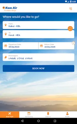 Kam Air android App screenshot 0